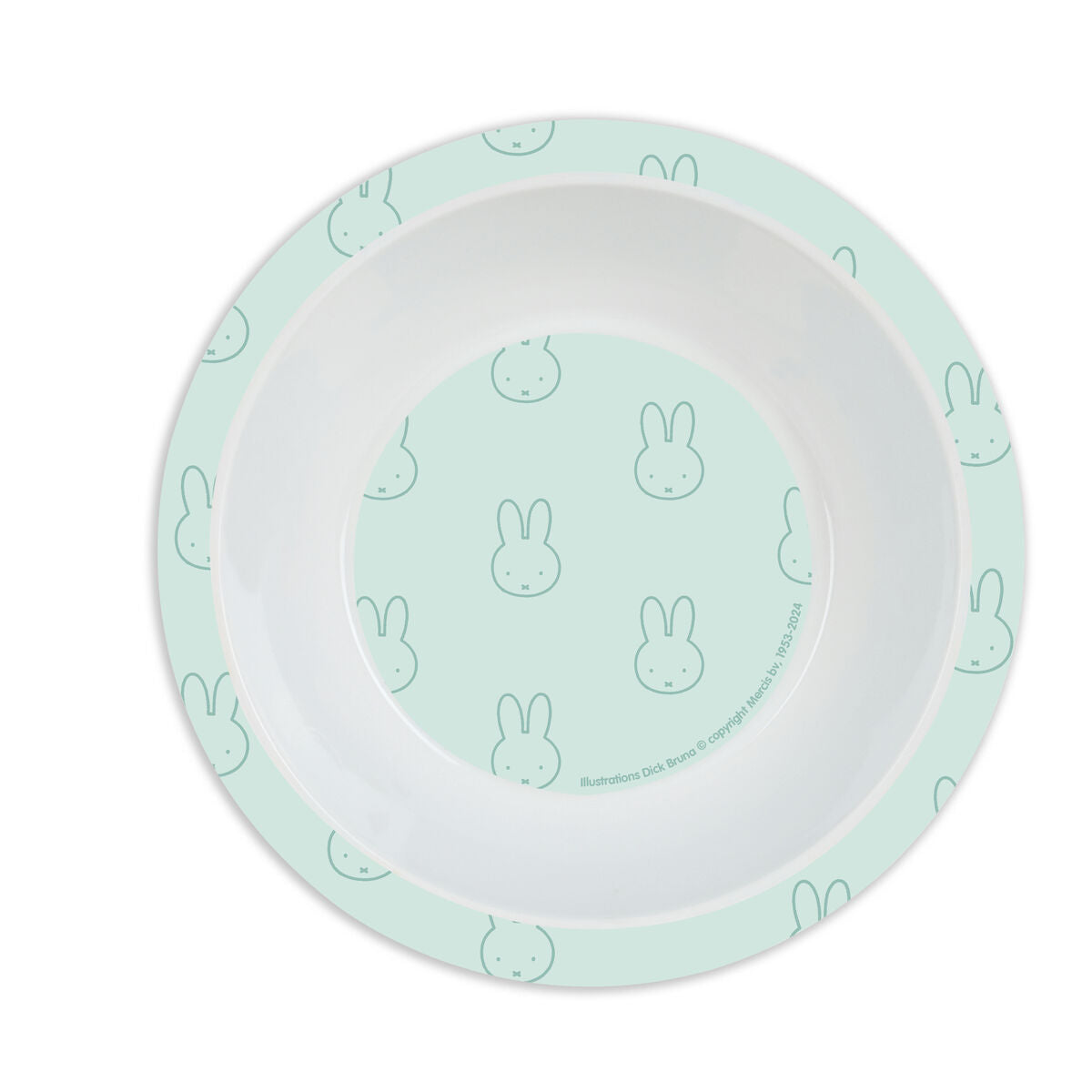 Set de vajilla infantil Miffy Menta (5 Piezas)