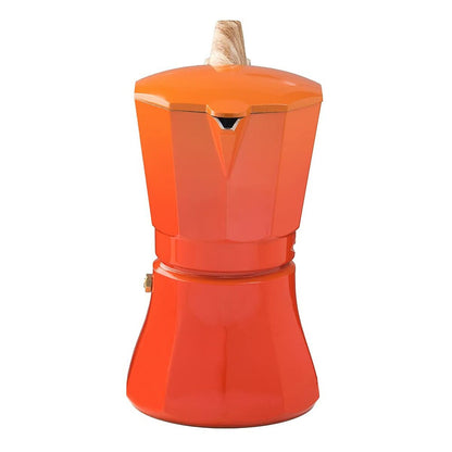 Cafetera Italiana Oroley Petra 9 Tazas Naranja Aluminio