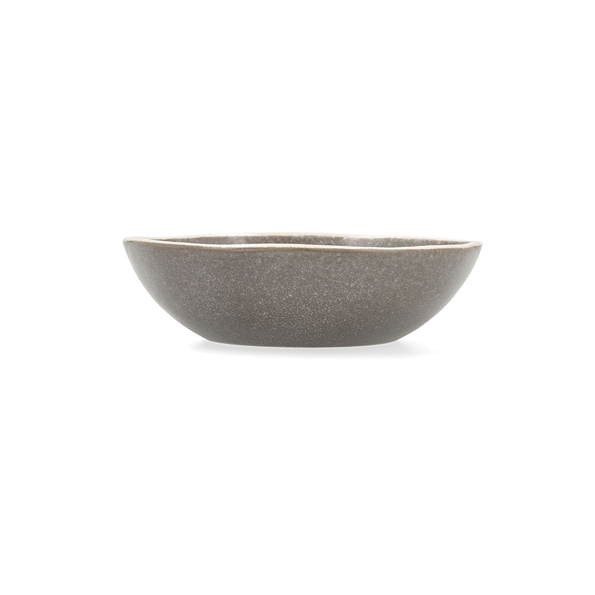 Bidasoa Gio Gray Ceramic Deep Plate 19 cm (6 Units)