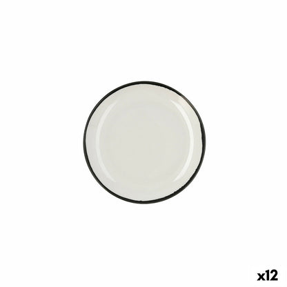 Ariane Vital Flat Plate White Ceramic Edge Ø 21 cm (12 Units)