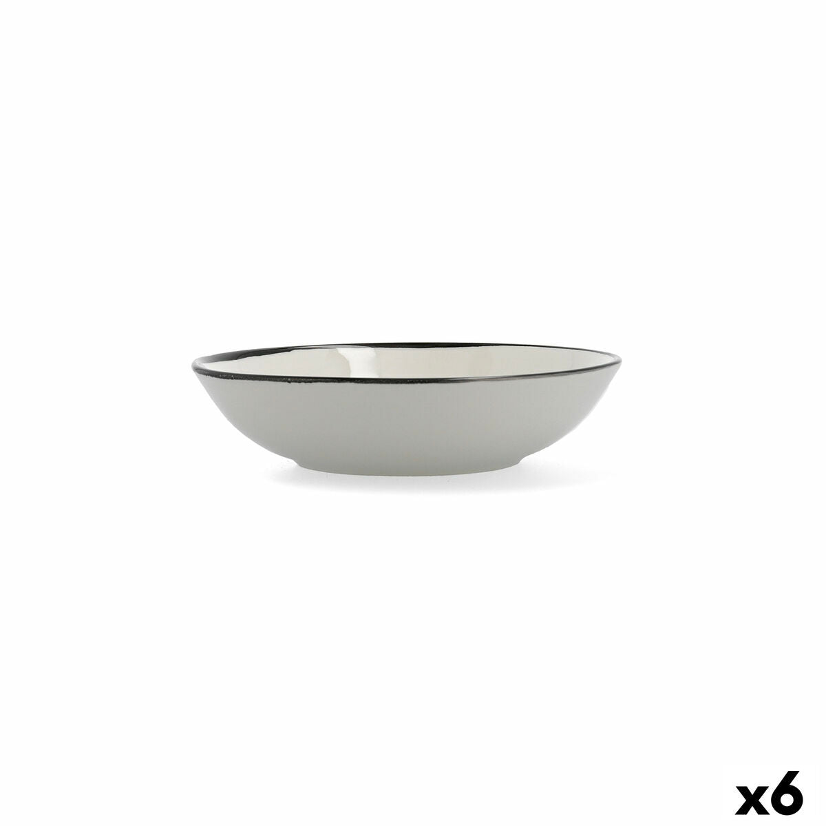 Ariane Vital Filo White Ceramic Deep Plate Ø 21 cm (6 Units)