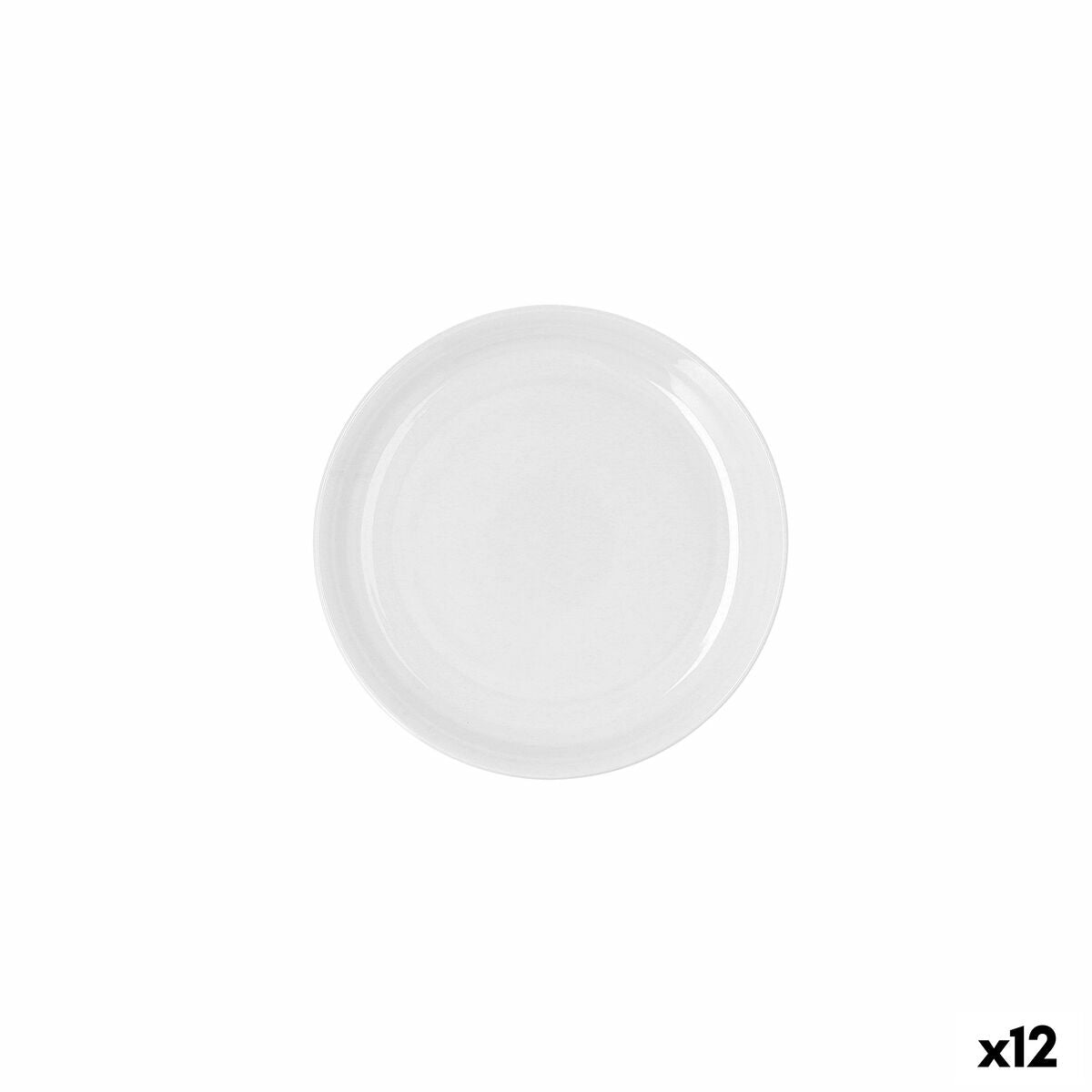 Ariane Artisan Ceramic Flat Plate White Ø 21 cm (12 Units)