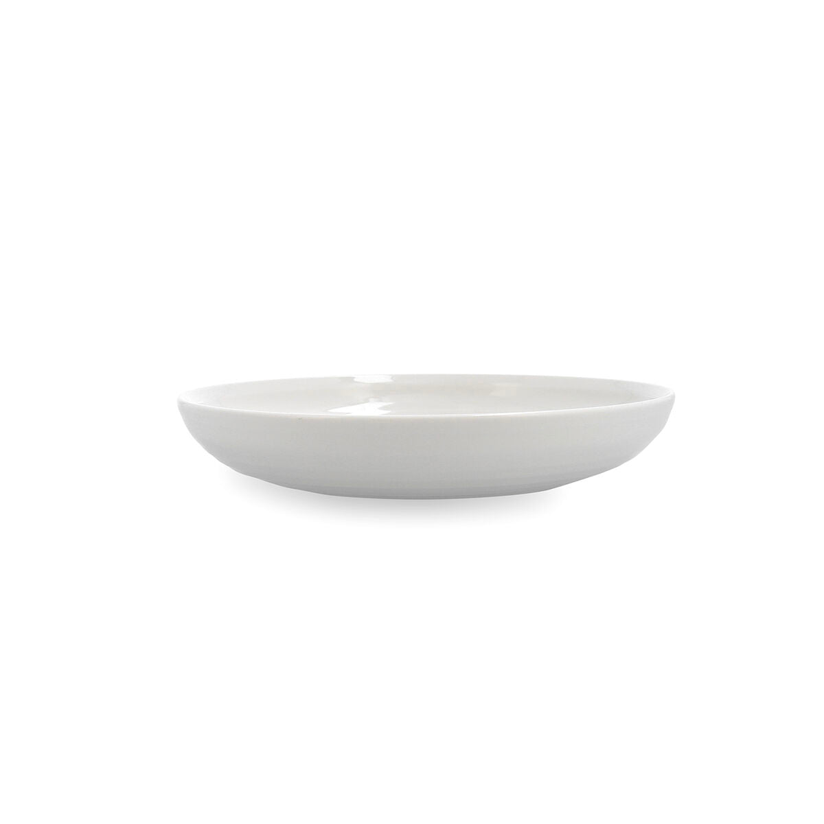 Ariane Artisan White Ceramic Deep Plate 25 cm (6 Units)