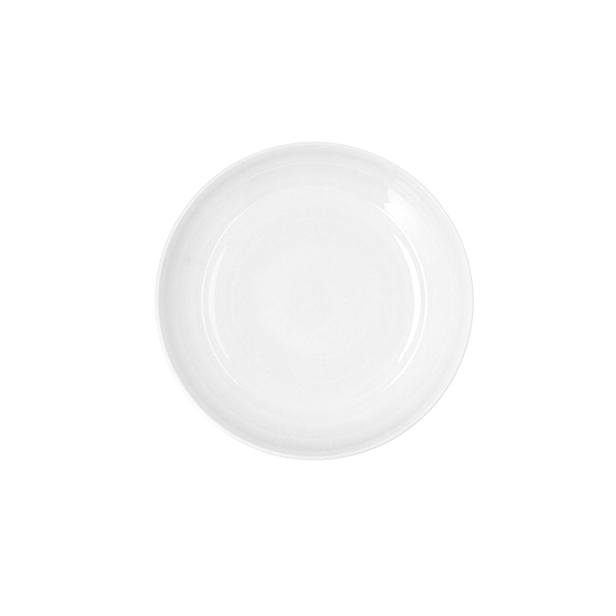 Ariane Artisan White Ceramic Deep Plate 25 cm (6 Units)