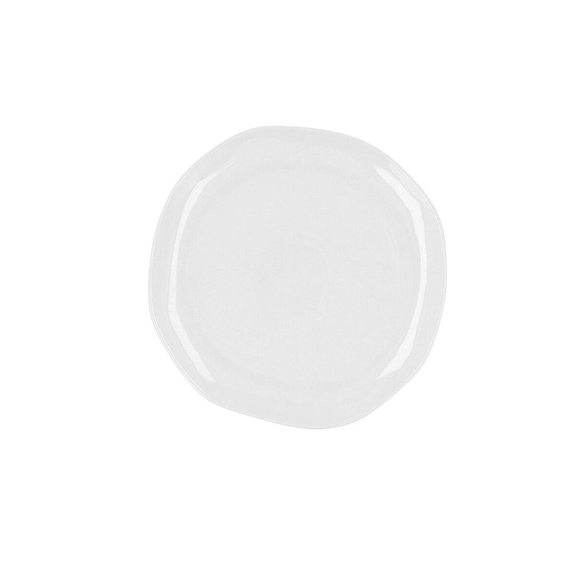 Ariane Earth Ceramic Flat Plate White 25 cm (6 Units)