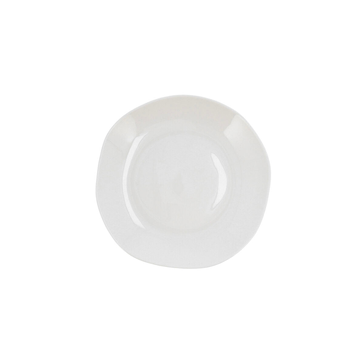 Ariane Earth White Ceramic Deep Plate 23 cm (6 Units)