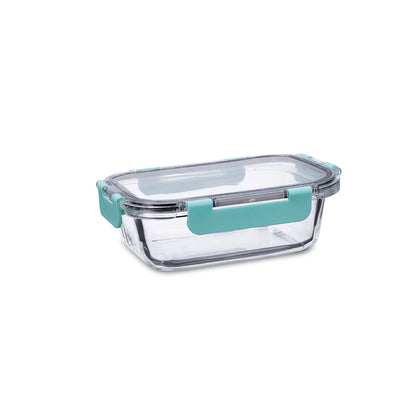 Quid Purity Rectangular Hermetic Lunch Box 630 ml Transparent Glass (12 Units)