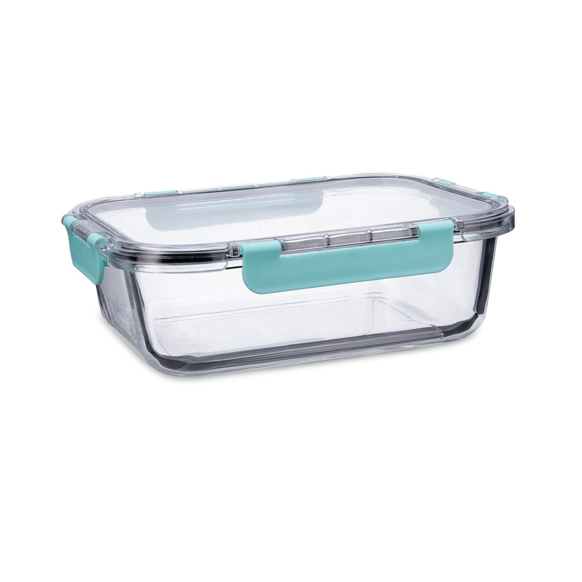 Quid Purity Rectangular Airtight Lunch Box 1.5 L Transparent Glass (6 Units)