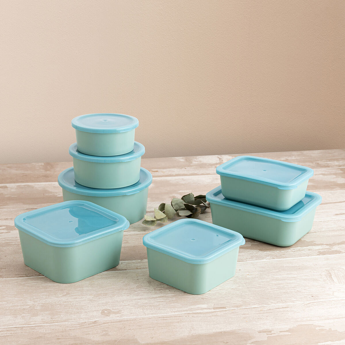 Rectangular Lunch Box with Lid Quid Inspira 1.34 L Green Plastic (12 Units)