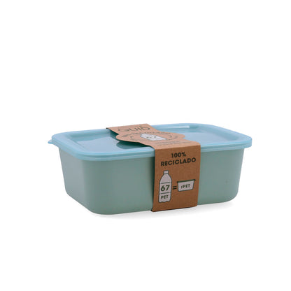 Rectangular Lunch Box with Lid Quid Inspira 1.34 L Green Plastic (12 Units)