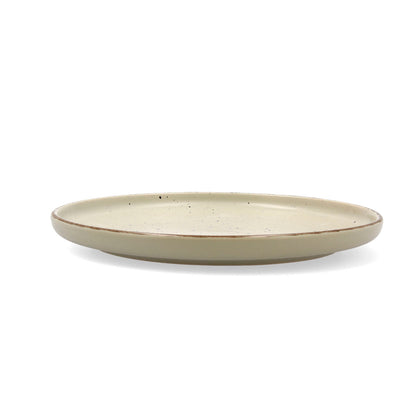 Quid Duna Green Ceramic Flat Plate 26.5 x 2.8 cm (6 Units)