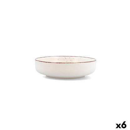 Quid Duna Beige Ceramic Deep Plate 18.5 x 5.3 cm (6 Units)