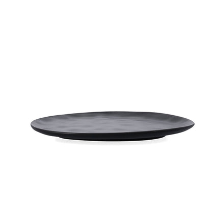 Bidasoa Cosmos Black Ceramic Flat Plate 23 cm (6 Units)