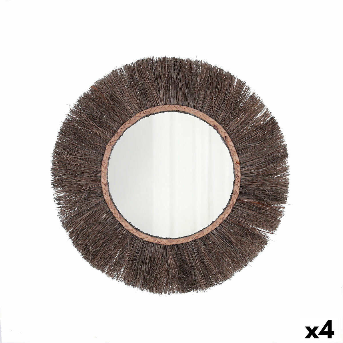 Vinthera Moa Natural Rattan Wall Mirror (4 Units)