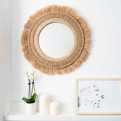 Vinthera Moa Natural Jute Wall Mirror (4 Units)