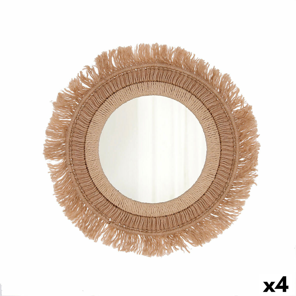 Vinthera Moa Natural Jute Wall Mirror (4 Units)