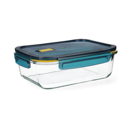 Quid Astral Hermetic Lunch Box Blue Glass 1.52 L 23 x 17.5 x 8.4 cm (6 Units)