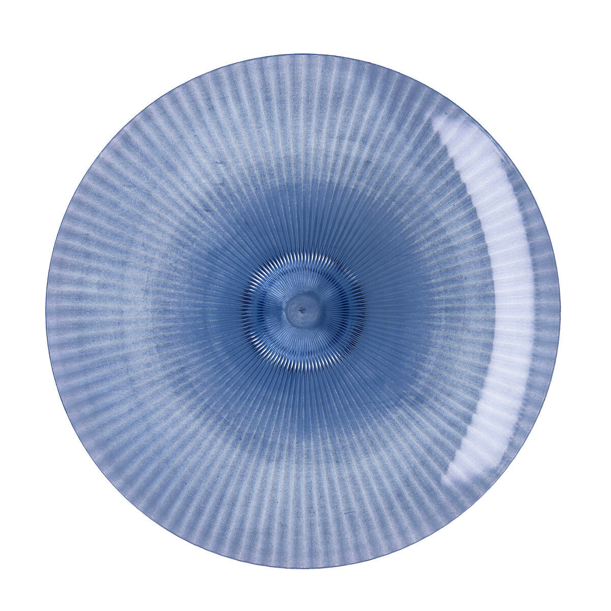 Quid Sunset Blue Plastic Flat Plate 26 cm (12 Units)