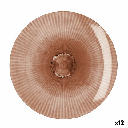 Quid Sunset Coral Plastic Flat Plate 26 cm (12 Units)