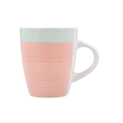 Taza Quid Kaleido Verde Coral Cerámica 330 ml (12 Unidades)