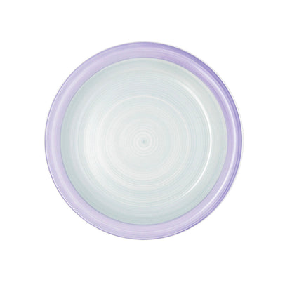 Quid Kaleido Green Purple Ceramic Flat Plate 27 cm (12 Units)