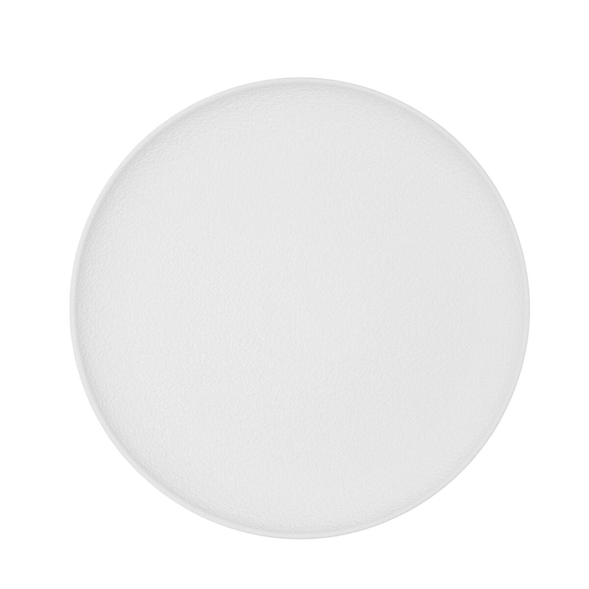 Bidasoa Fossil White Ceramic Flat Plate 26.5 x 26.4 x 2.3 cm (6 Units)