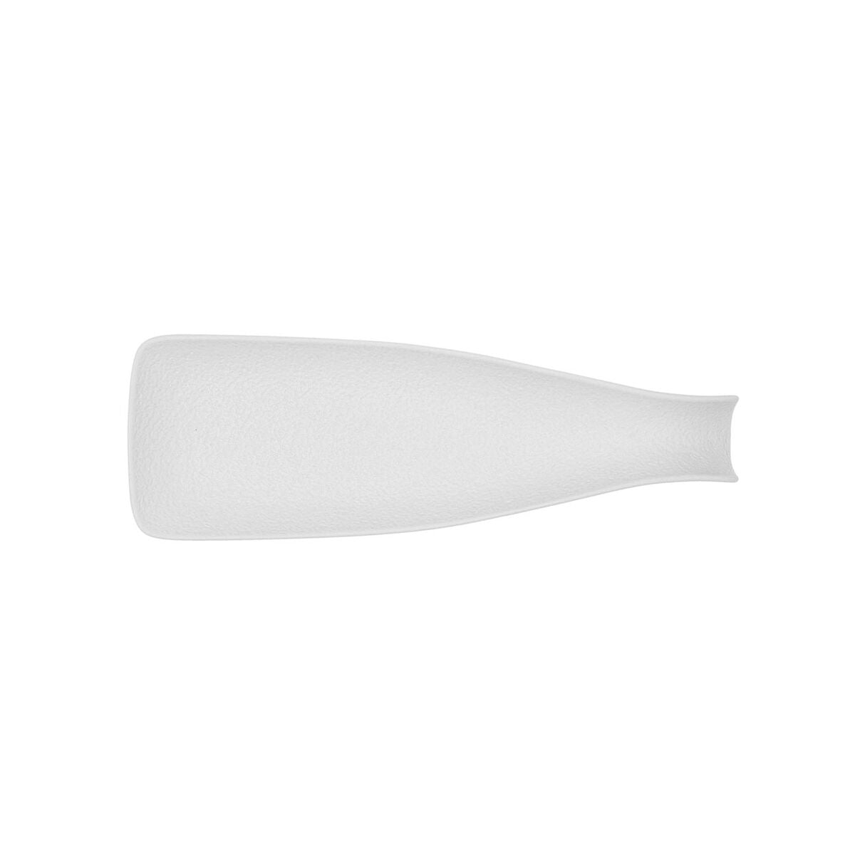 Bandeja de Aperitivos Bidasoa Fosil Blanco Cerámica Alúmina Botella 31 x 10,1 x 4 cm (12 Unidades)