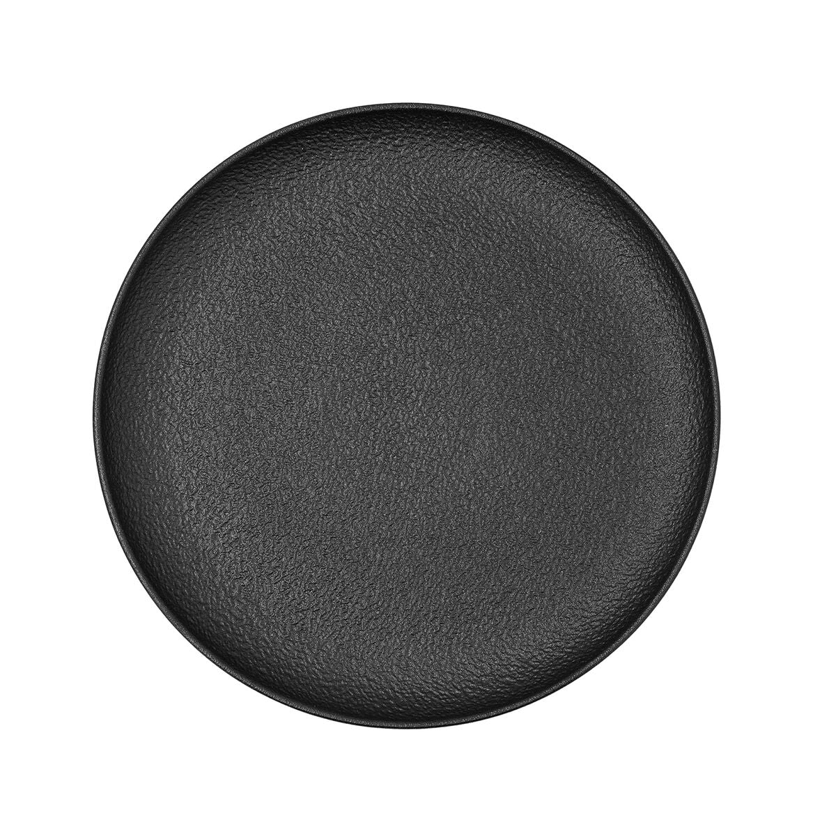 Bidasoa Fossil Black Ceramic Flat Plate 26.5 x 26.4 x 2.3 cm (6 Units)