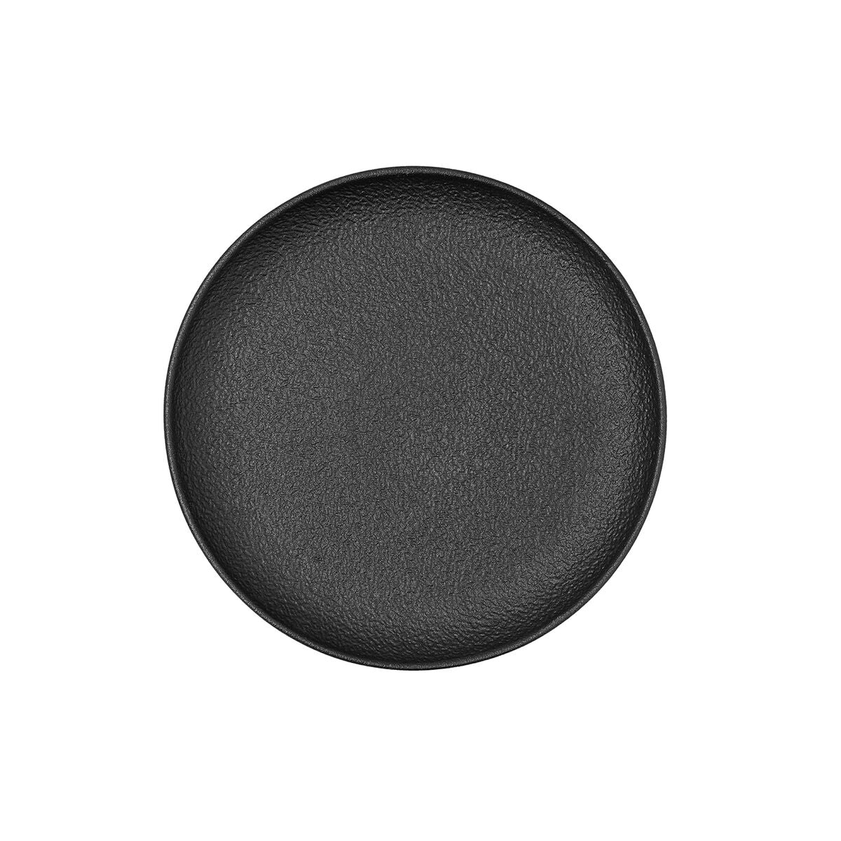 Bidasoa Fossil Black Ceramic Flat Plate 21.3 x 21.2 x 2.2 cm (8 Units)