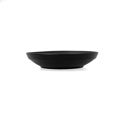 Bidasoa Fossil White Black Ceramic Deep Plate 21 x 21 x 4.7 cm (6 Units)