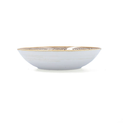 Ariane Jaguar Freckles Beige Ceramic Deep Plate 21 cm (6 Units)