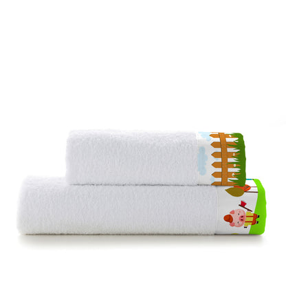 HappyFriday Mr Fox Piggys Towel Set Multicolour 2 Pieces