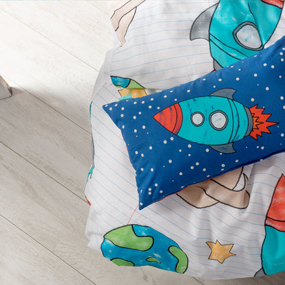 HappyFriday Mr Fox Space rocket duvet cover set multicolour 105 bed 2 pieces