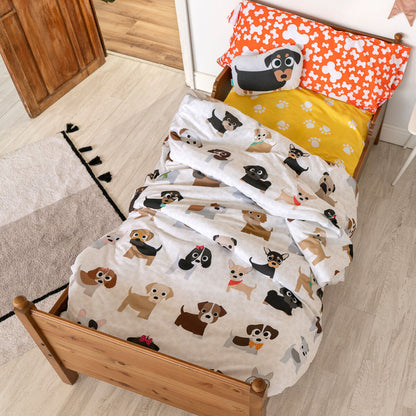 HappyFriday Mr Fox Dogs Multicolor Duvet Cover Set 105 Bed 2 Pieces