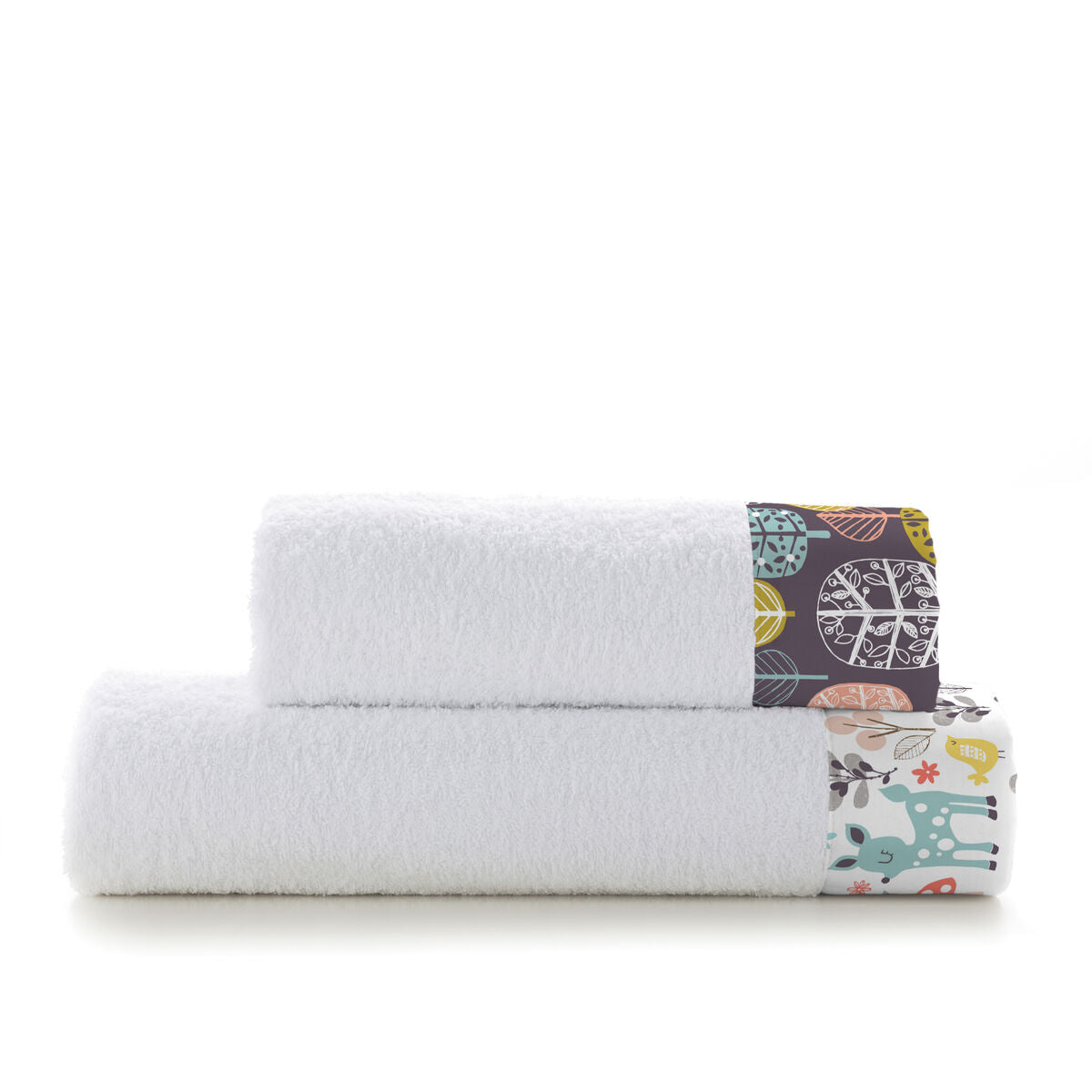 Moshi Moshi Woodland HappyFriday Towel Set Multicolour 2 Pieces