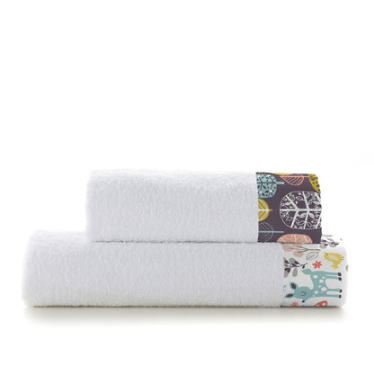 Moshi Moshi Woodland HappyFriday Towel Set Multicolour 2 Pieces