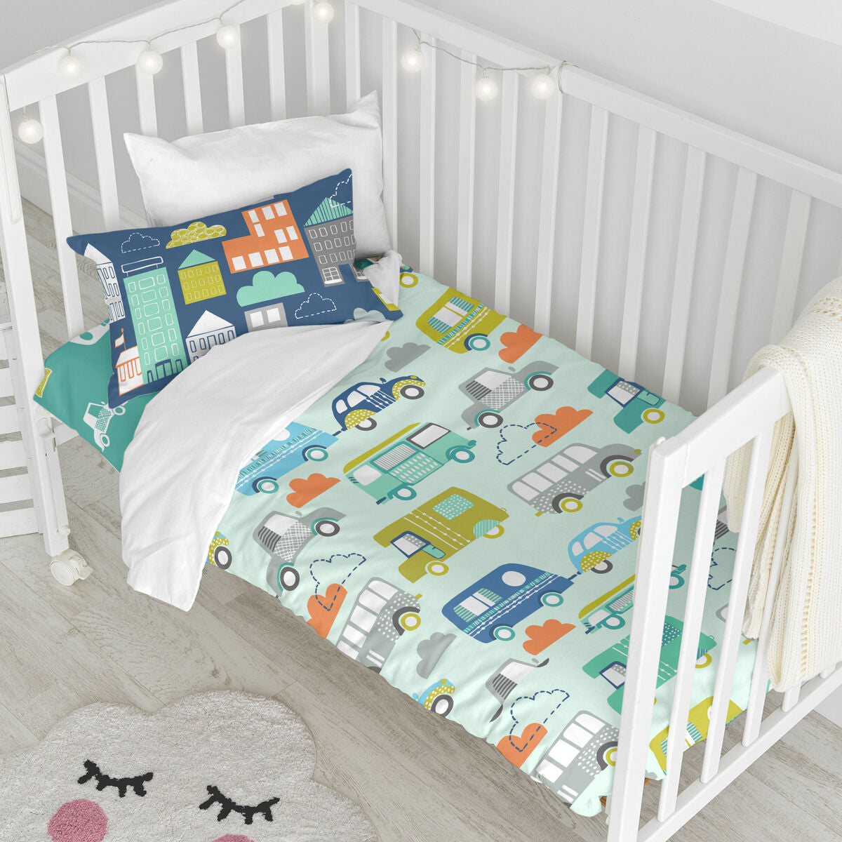 Moshi Moshi Holidays HappyFriday Duvet Cover Set Multicolour Baby Crib 2 Piece