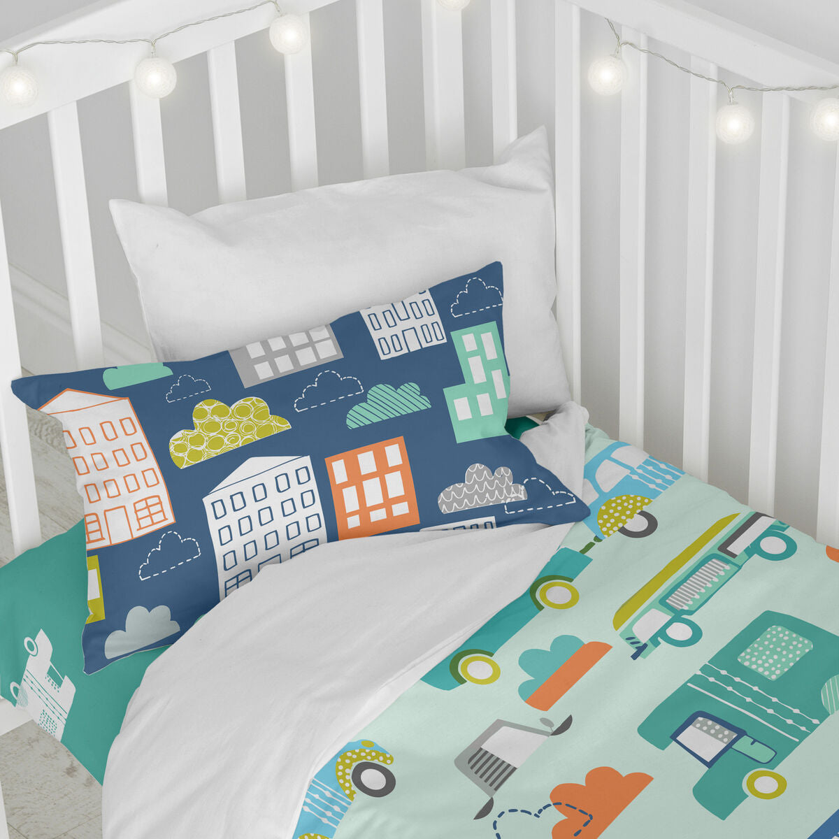 Moshi Moshi Holidays HappyFriday Duvet Cover Set Multicolour Baby Crib 2 Piece