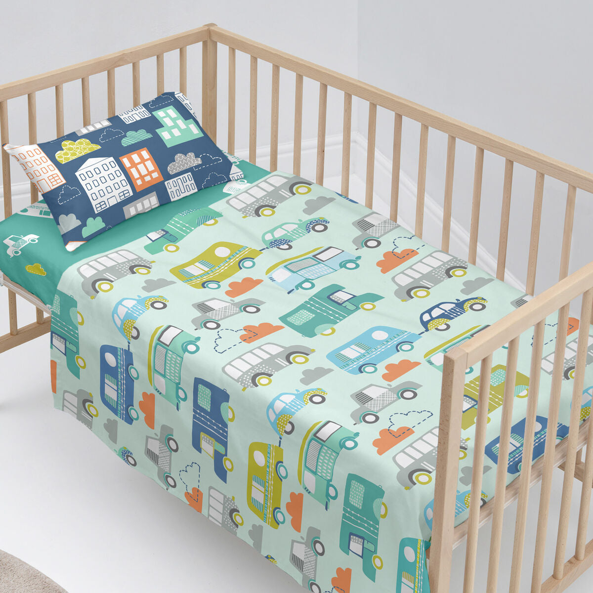 Moshi Moshi Holidays HappyFriday Sheet Set Multicolour Baby Crib 2 Pieces