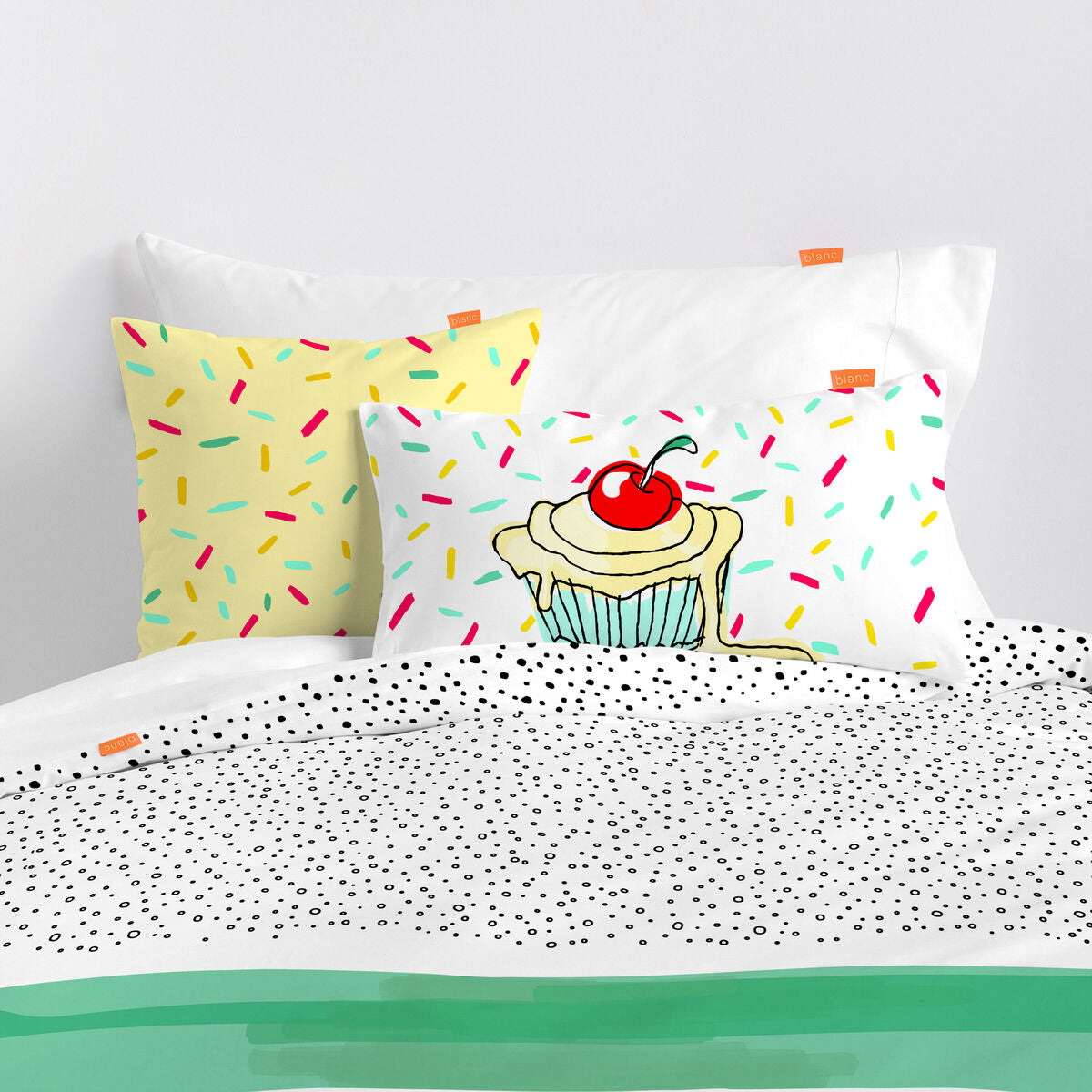 HappyFriday Blanc Kids Topping Multicolor Duvet Cover Set 80 Bed 2 Pieces