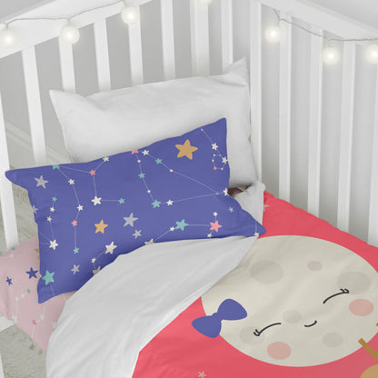 HappyFriday Happynois Moon Dream Multicolor Baby Crib Duvet Cover Set 2 Pieces