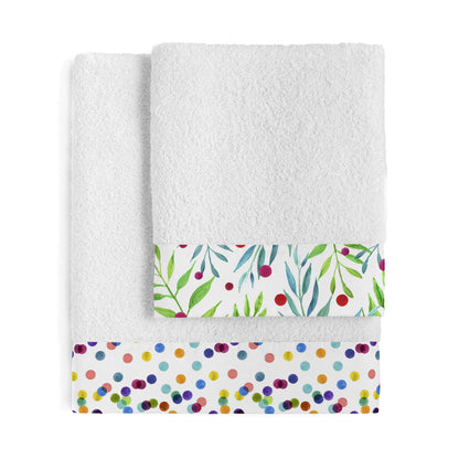 HappyFriday Confetti Multicolor Towel Set 2 Pieces