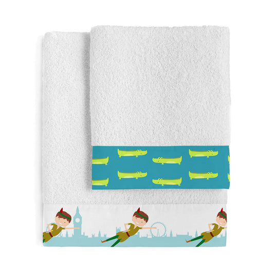 HappyFriday Mr Fox Flying Boy Towel Set Multicolour 2 Pieces