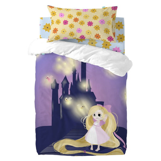 HappyFriday Mr Fox Long braid Multicolor 2 Piece Duvet Cover Set