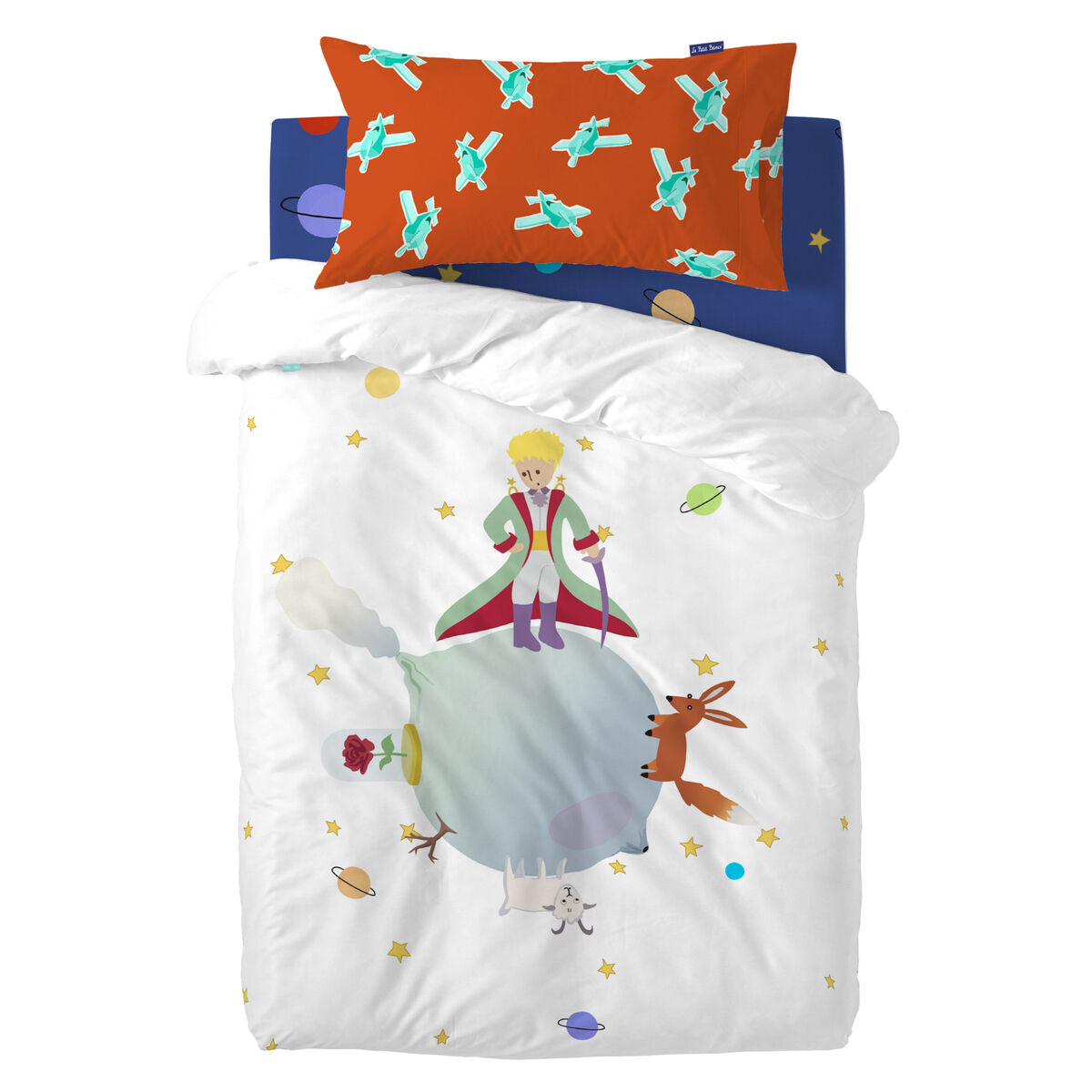 HappyFriday Le Petit Prince Multicolor 2 Piece Duvet Cover Set