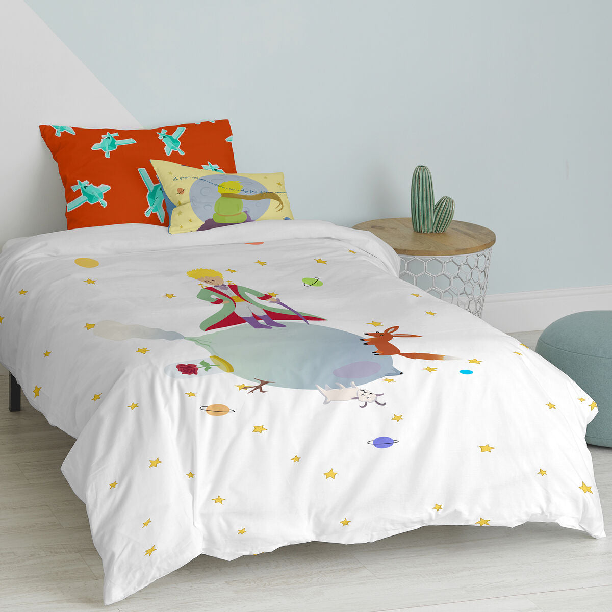 HappyFriday Le Petit Prince Duvet Cover Set Multicolour Bed 80 2 Pieces