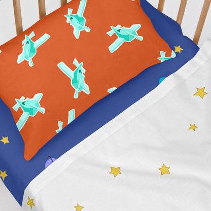 HappyFriday LE PETIT PRINCE Multicolor Baby Crib Sheet Set 2 Pieces