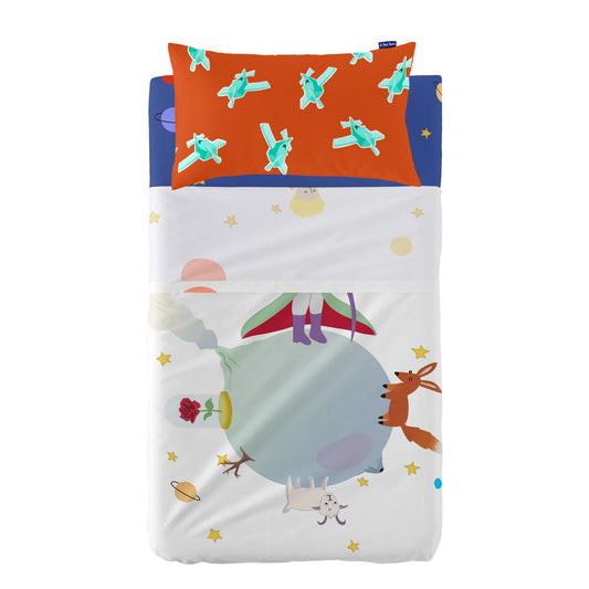 HappyFriday LE PETIT PRINCE Multicolor Baby Crib Sheet Set 2 Pieces