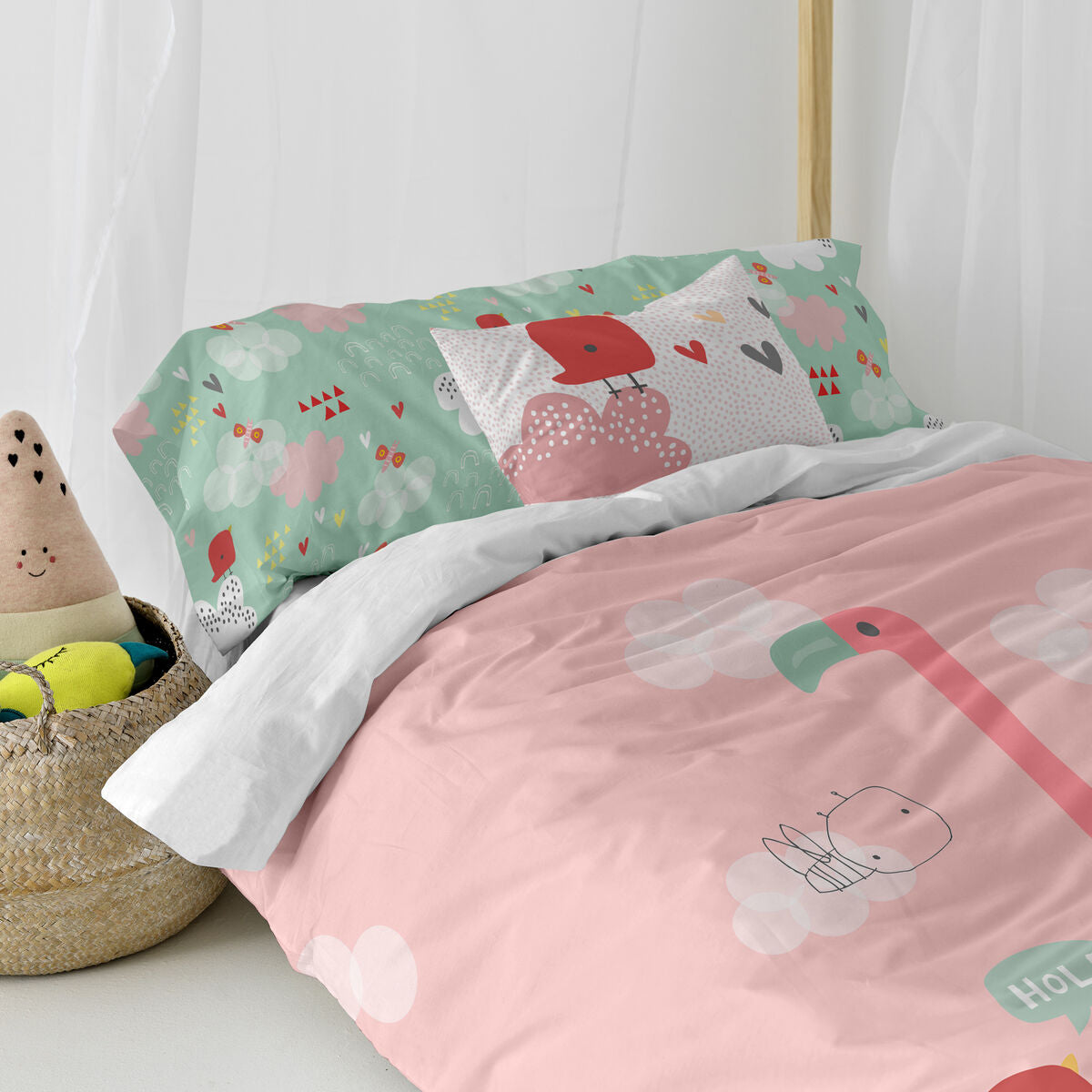 HappyFriday Moshi Moshi Hola Duvet Cover Set Multicolour Bed 80/90 2 Pieces