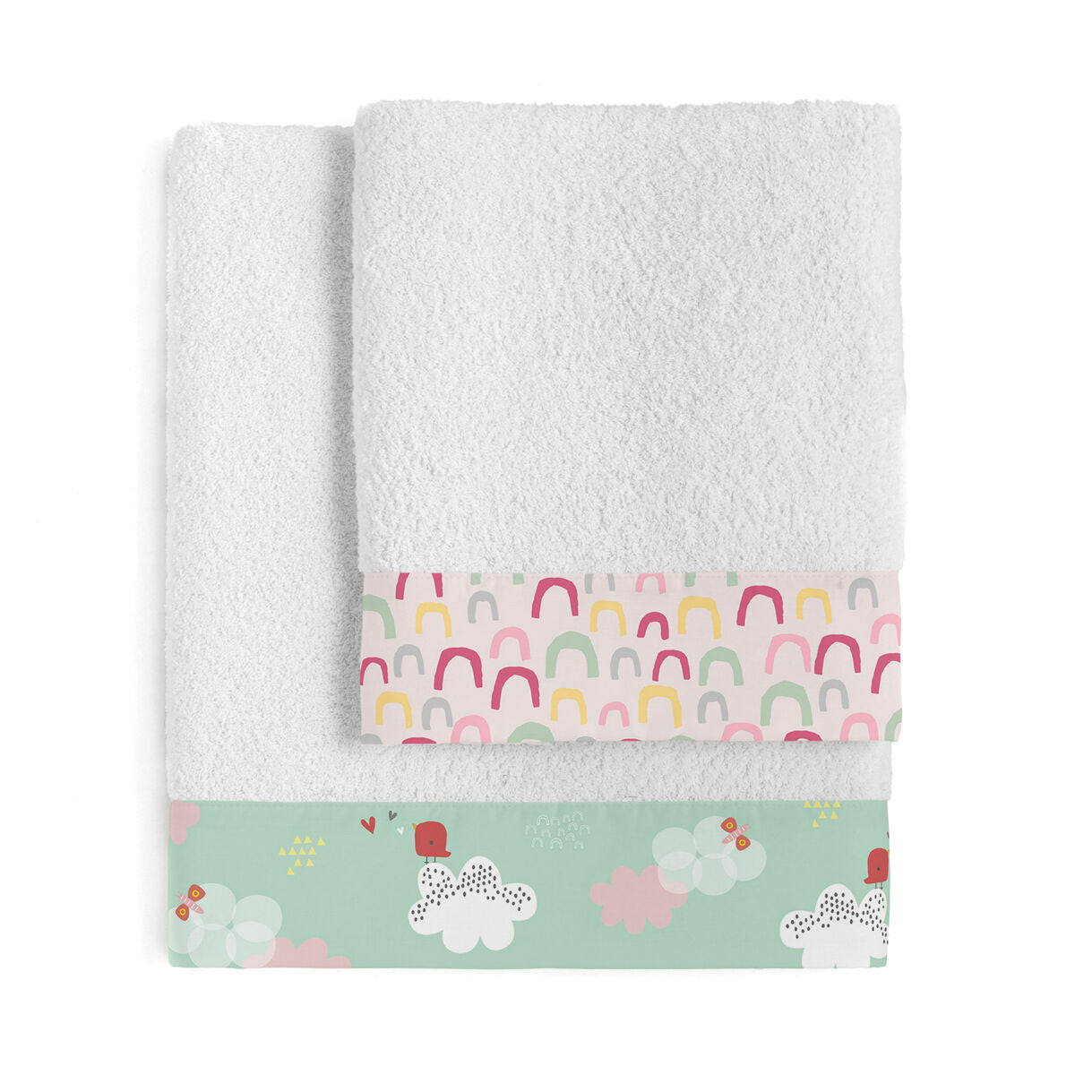 Moshi Moshi Hello HappyFriday Towel Set Multicolour 2 Pieces